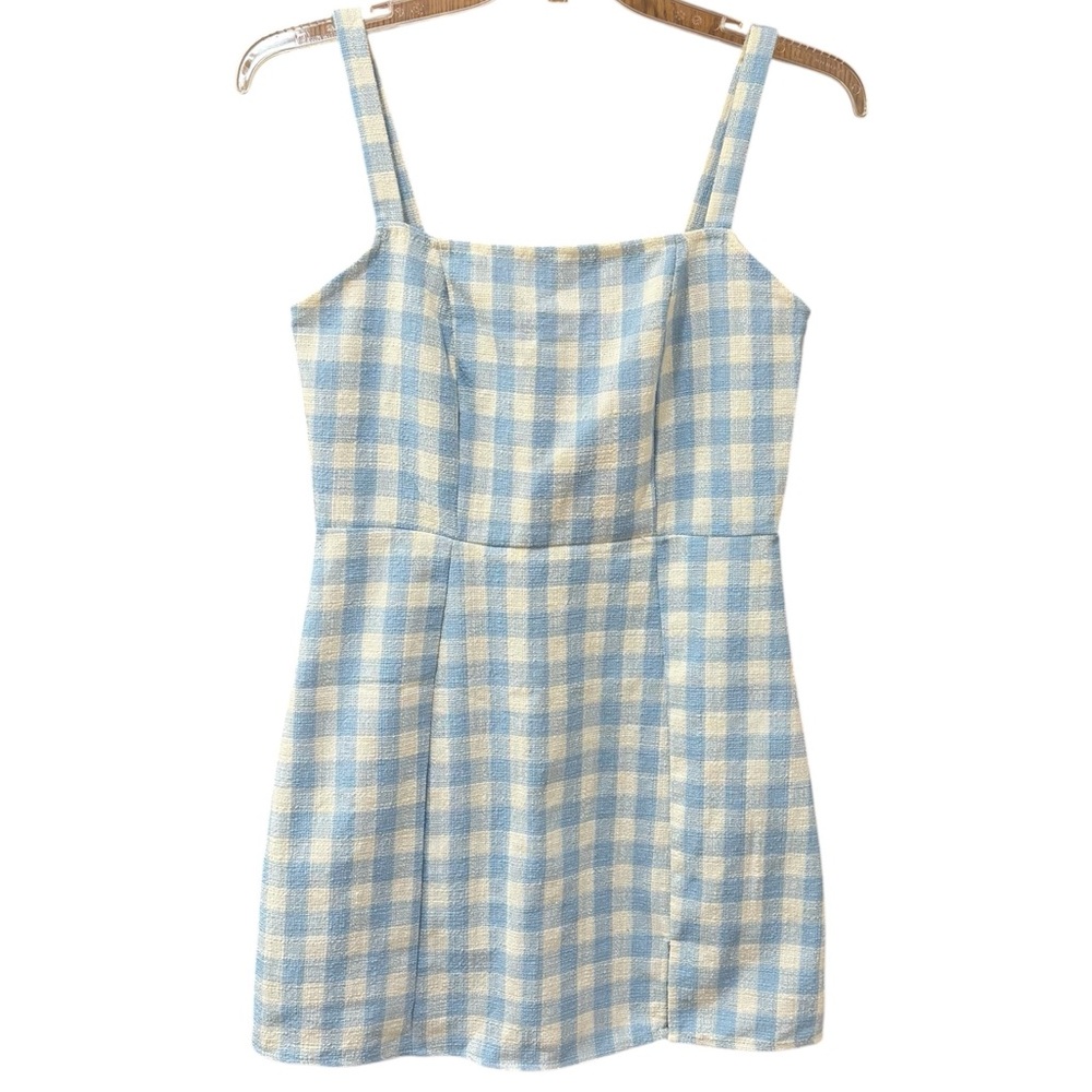 NWT Cider gingham mini dress, medium